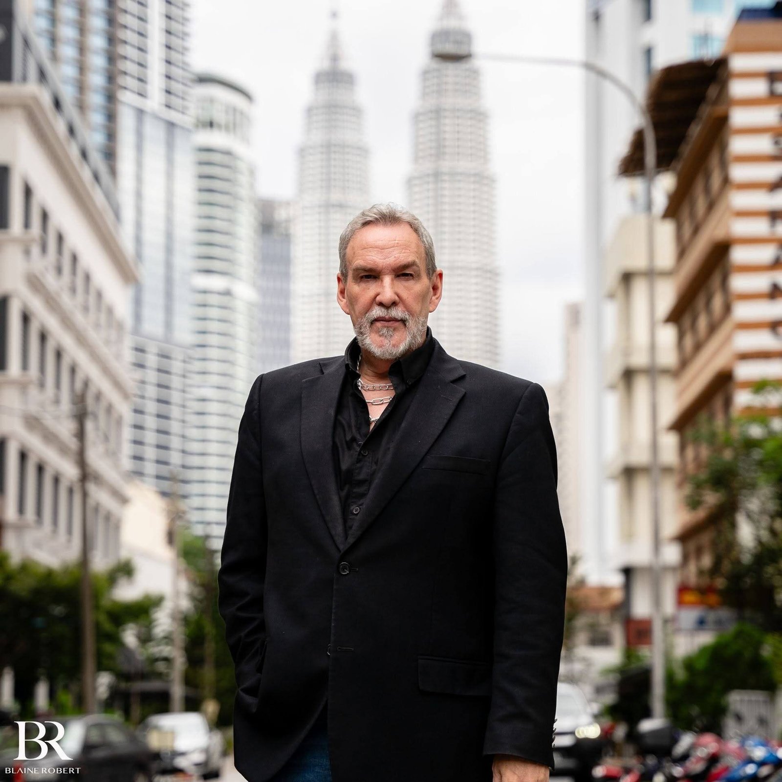 Blaine Robert on the streets of Kuala Lumpur, where he founded Blaine Robert Design in 2014
