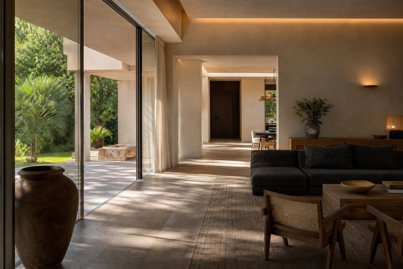Study, Al Barari Estate, Al Barari, Dubai — interior design by Blaine Robert Design
