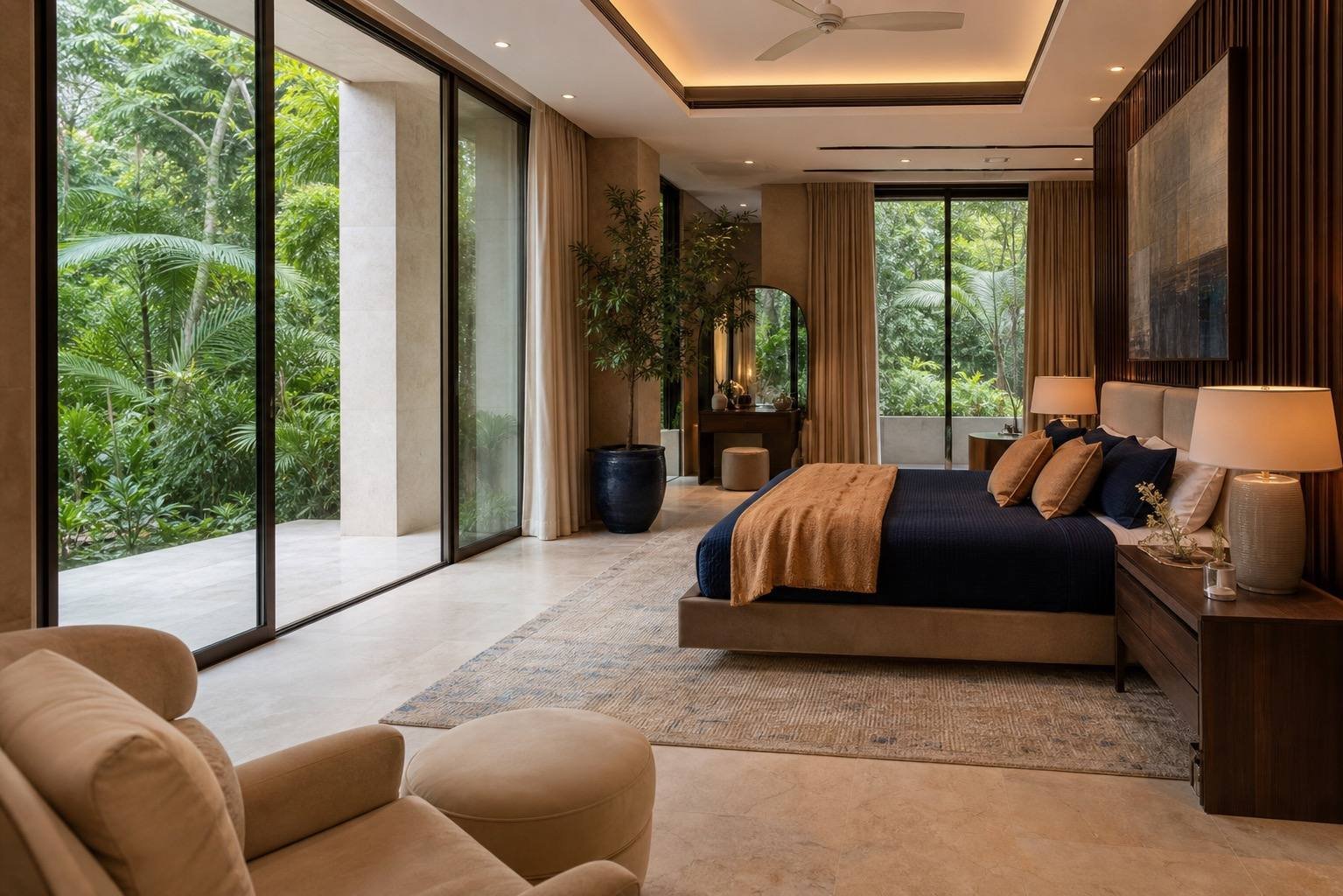 Terrace, Al Barari Estate, Al Barari, Dubai — interior design by Blaine Robert Design