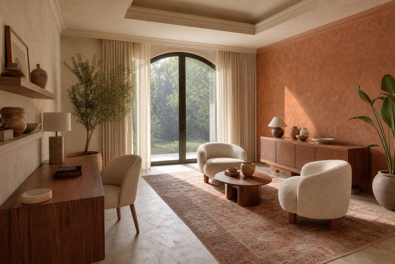 Guest suite, Al Barari Estate, Al Barari, Dubai — interior design by Blaine Robert Design