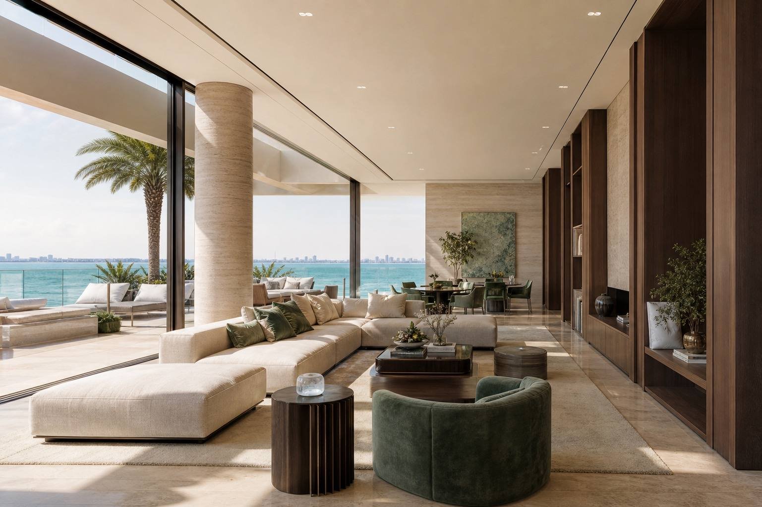 Bulgari Residences, Jumeirah Bay Island, Dubai — interior design by Blaine Robert Design