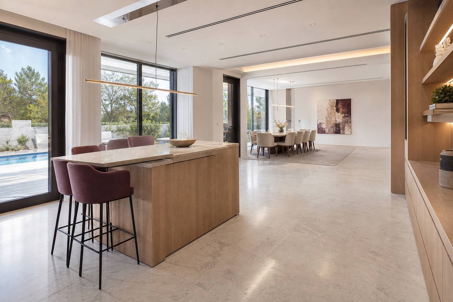 Guest suite, District One Mansion, District One, Dubai — interior design by Blaine Robert Design